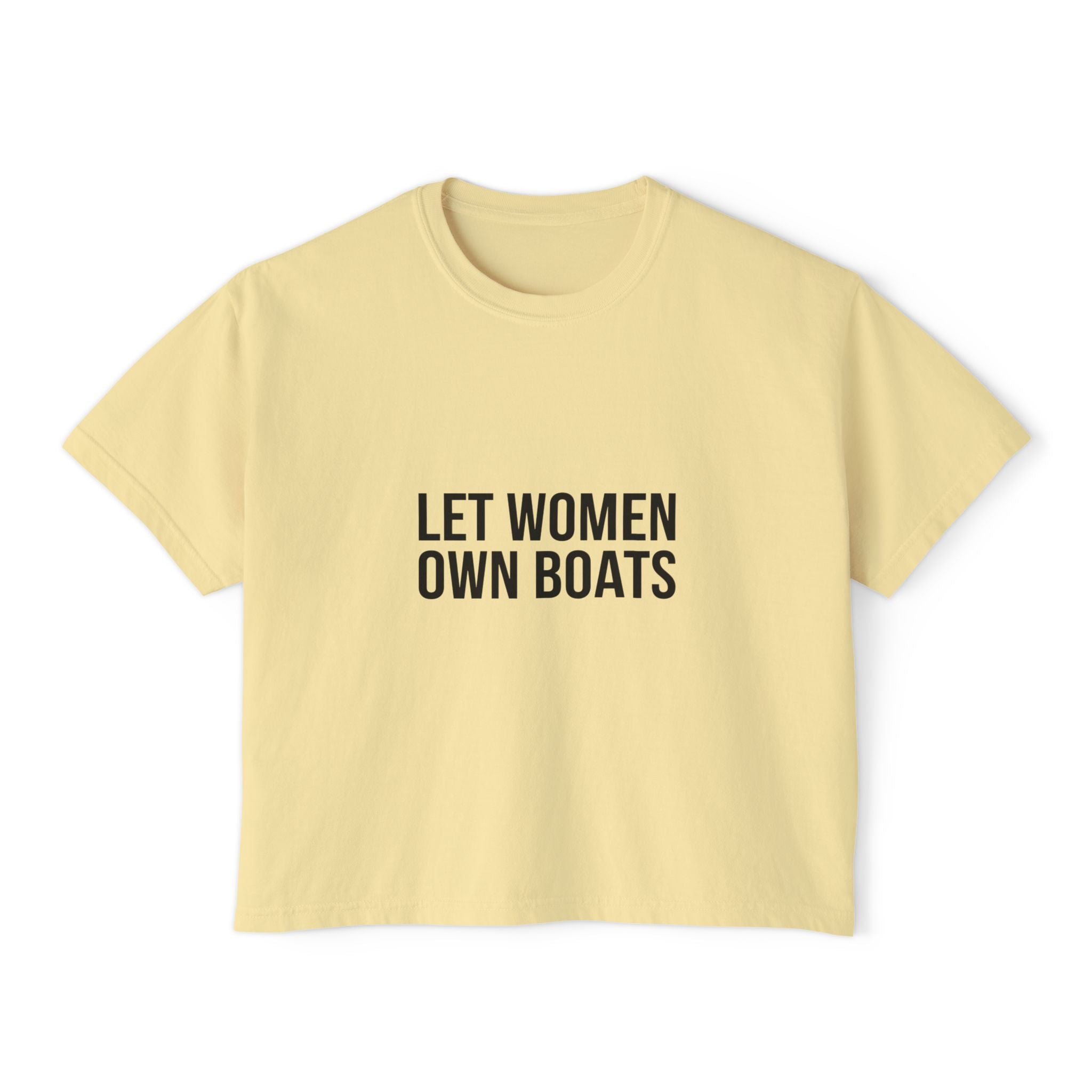 Let Women Own Boats on a shirt