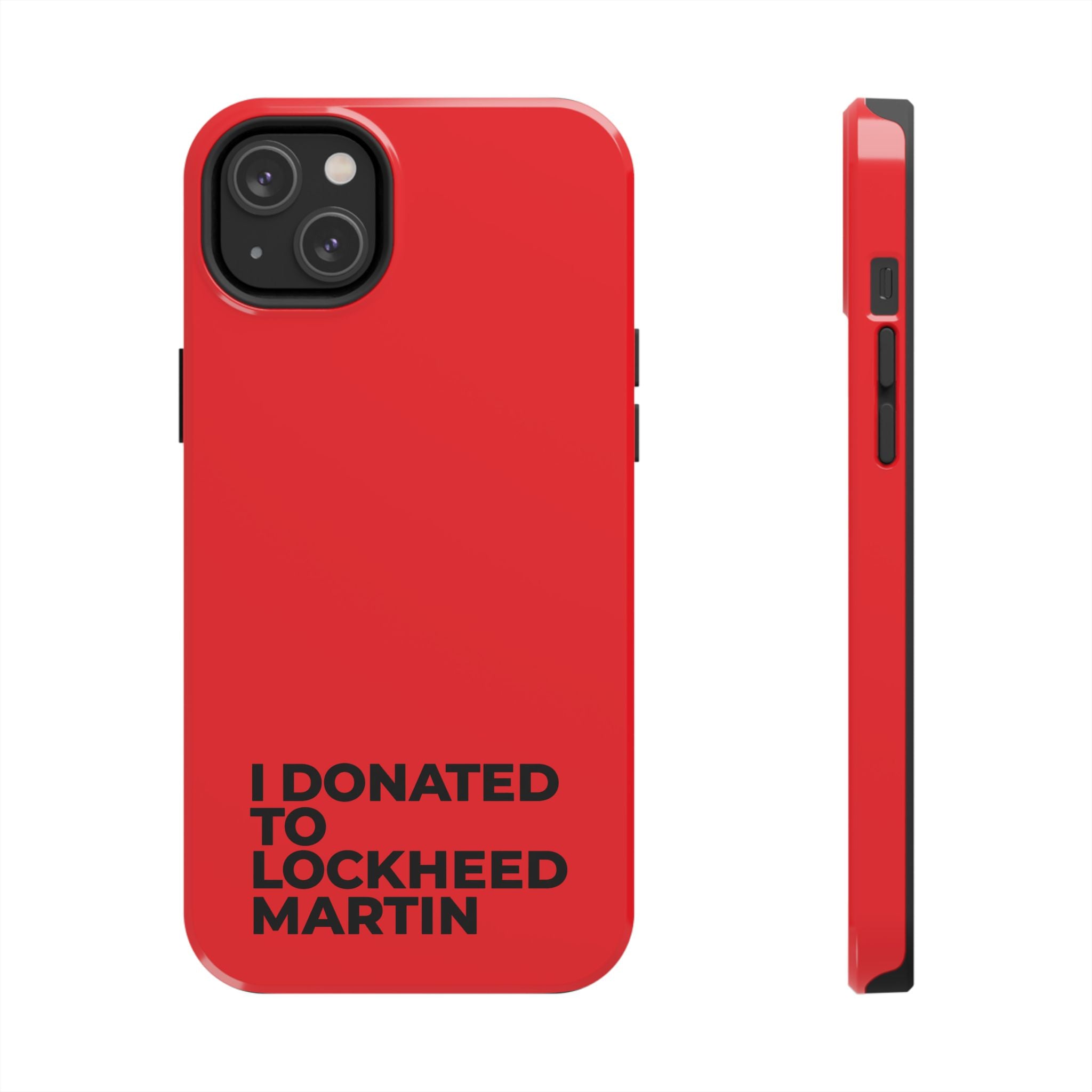 I Donated to Lockheed Martin on your phone