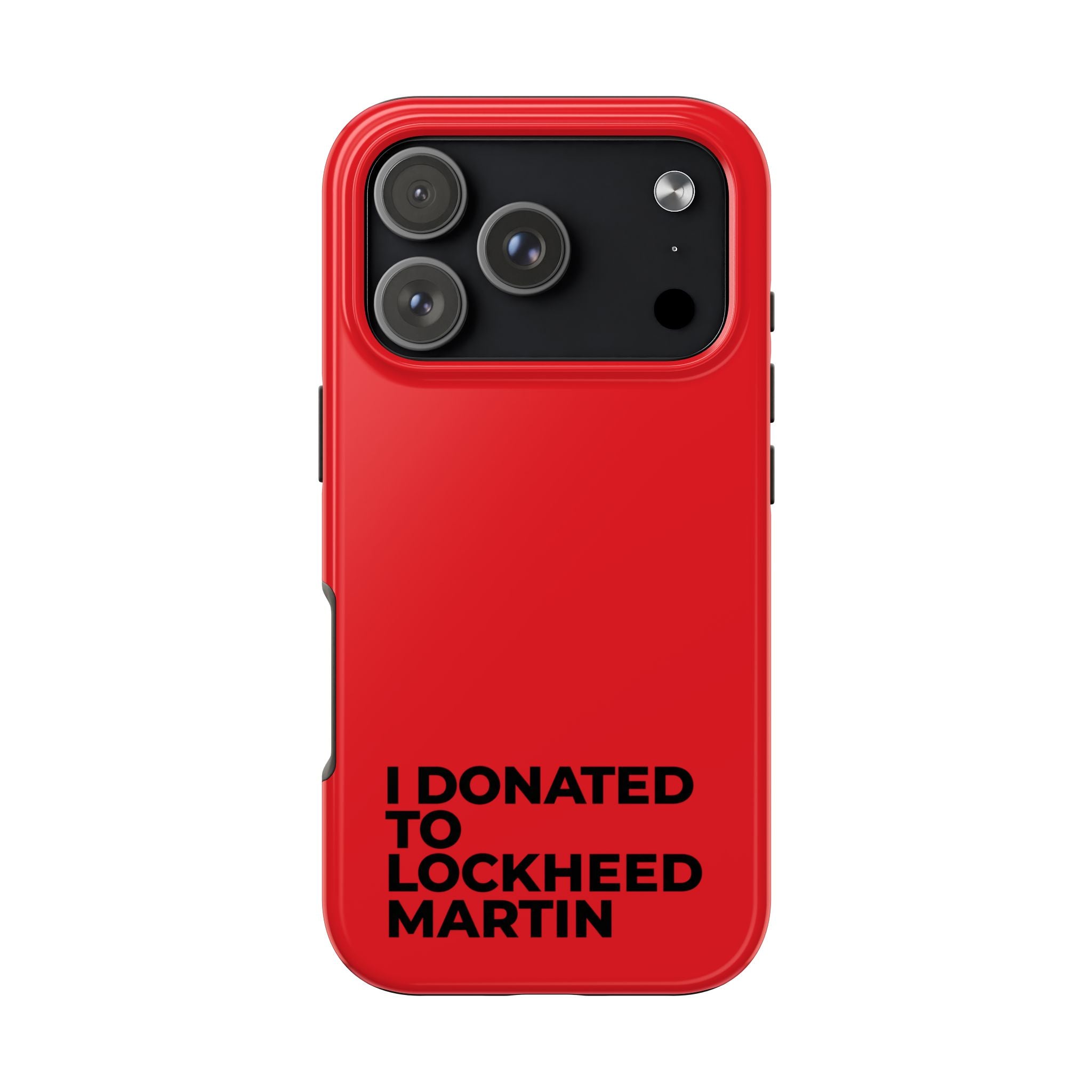 I Donated to Lockheed Martin on your phone