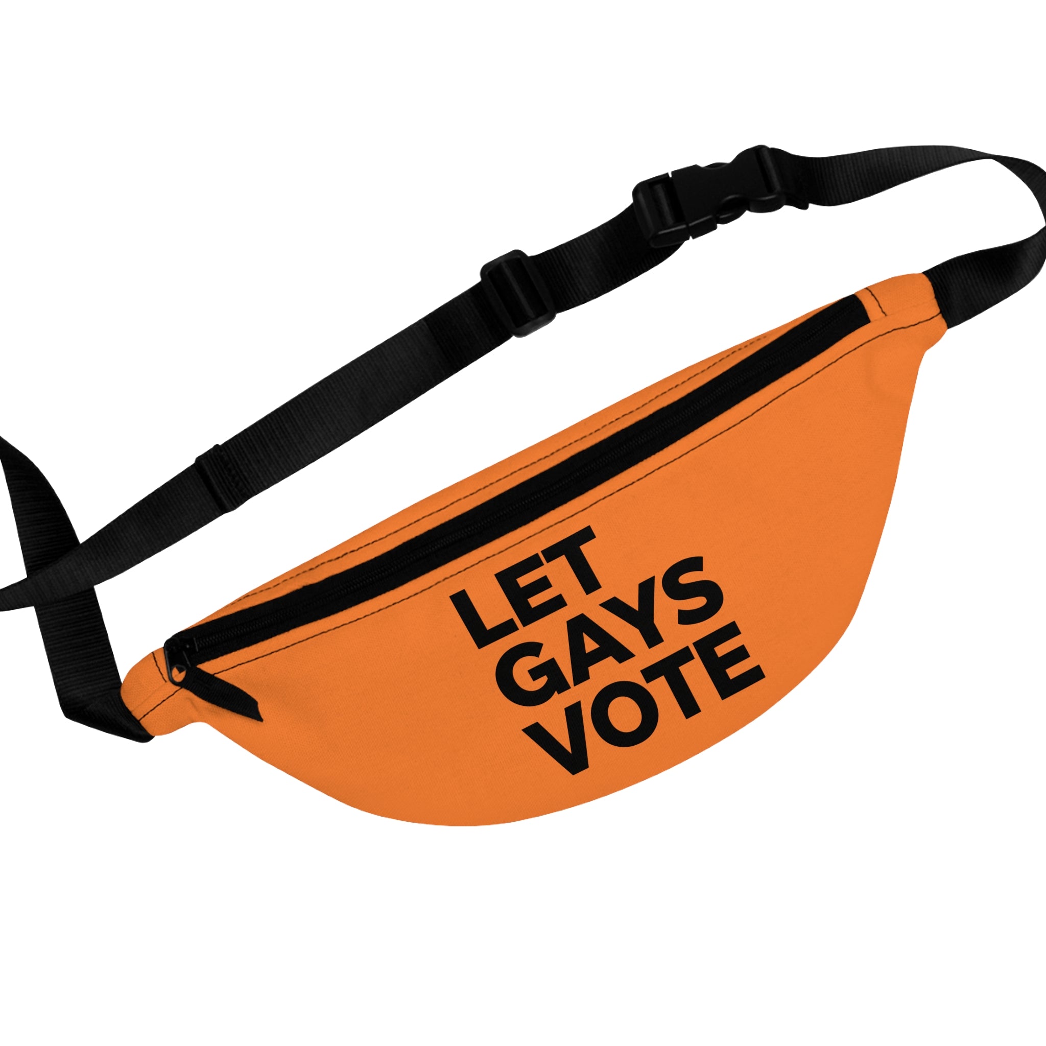 LET GAYS VOTE on a fanny pack