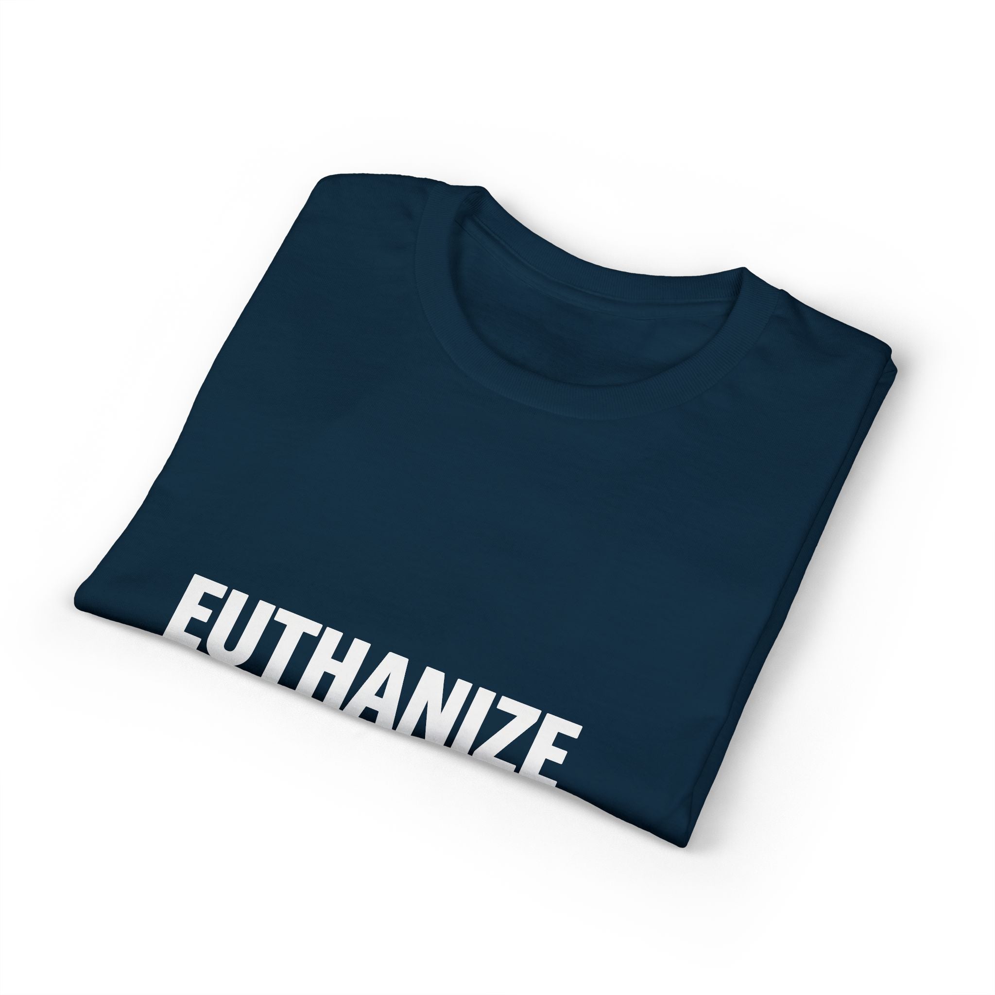 Euthanize Shoplifters on a shirt