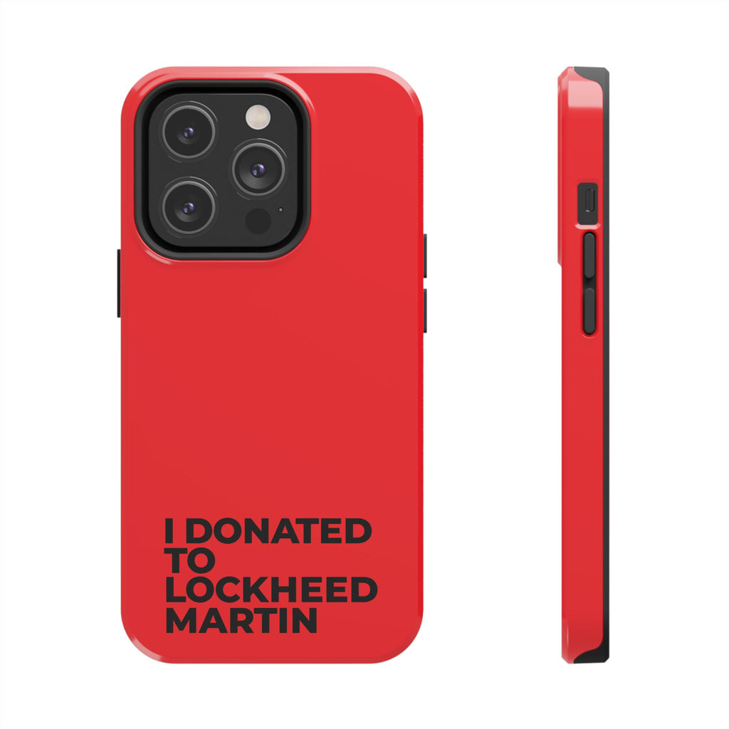 I Donated to Lockheed Martin on your phone