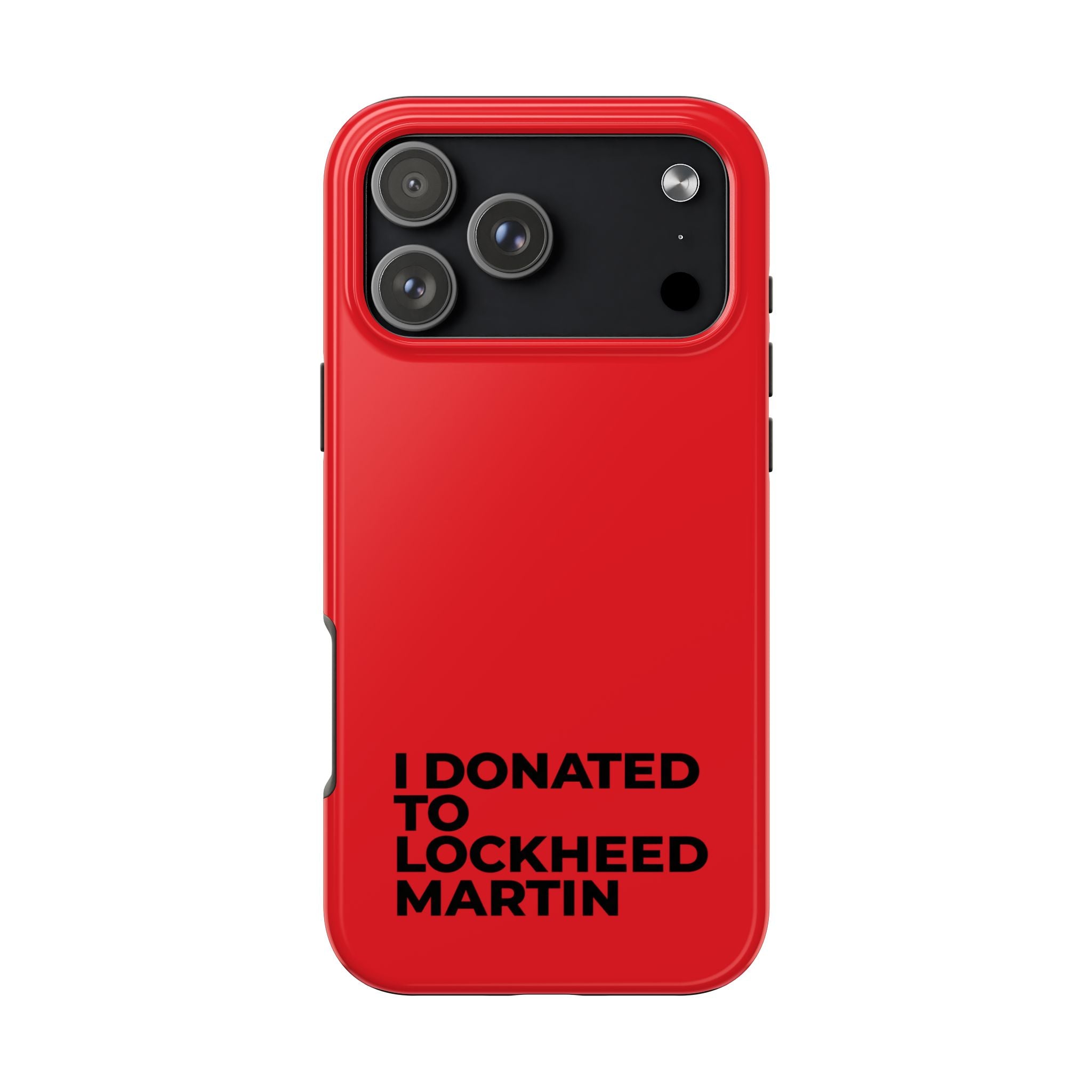 I Donated to Lockheed Martin on your phone