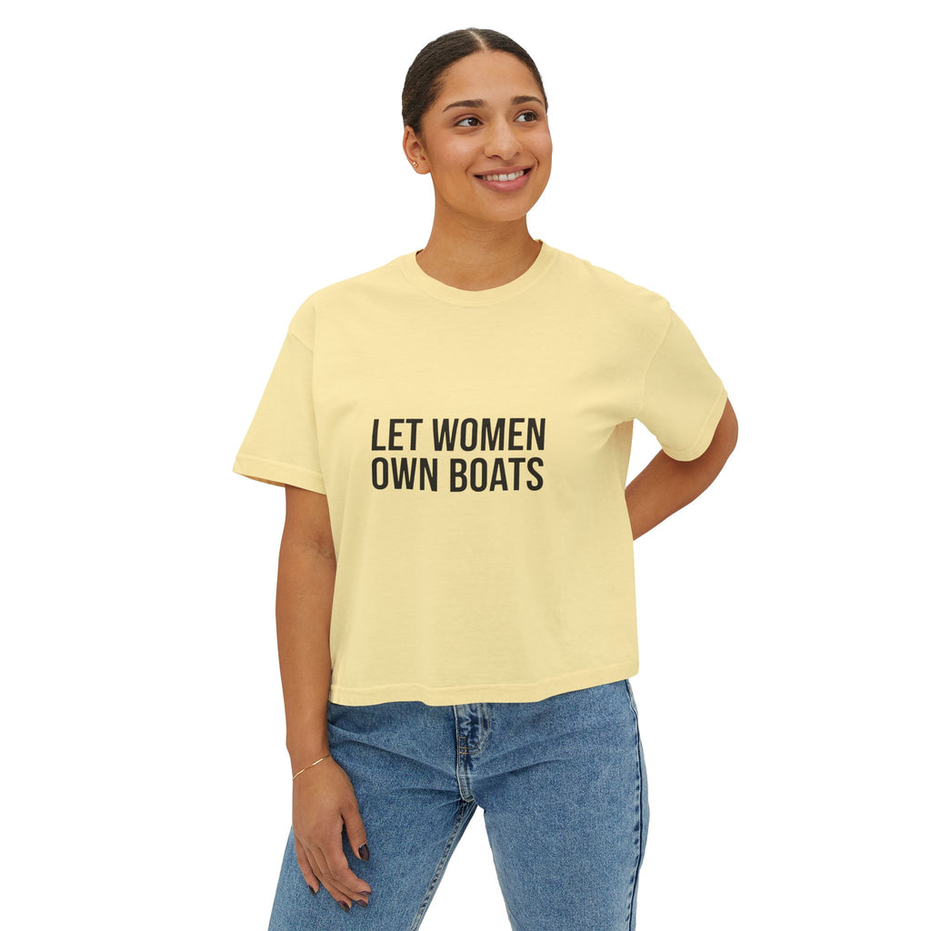 Let Women Own Boats on a shirt