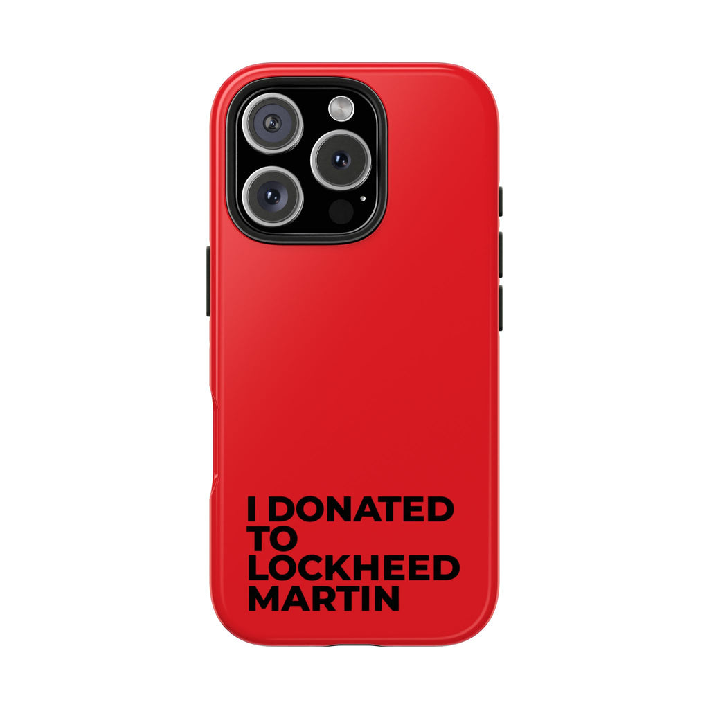 I Donated to Lockheed Martin on your phone