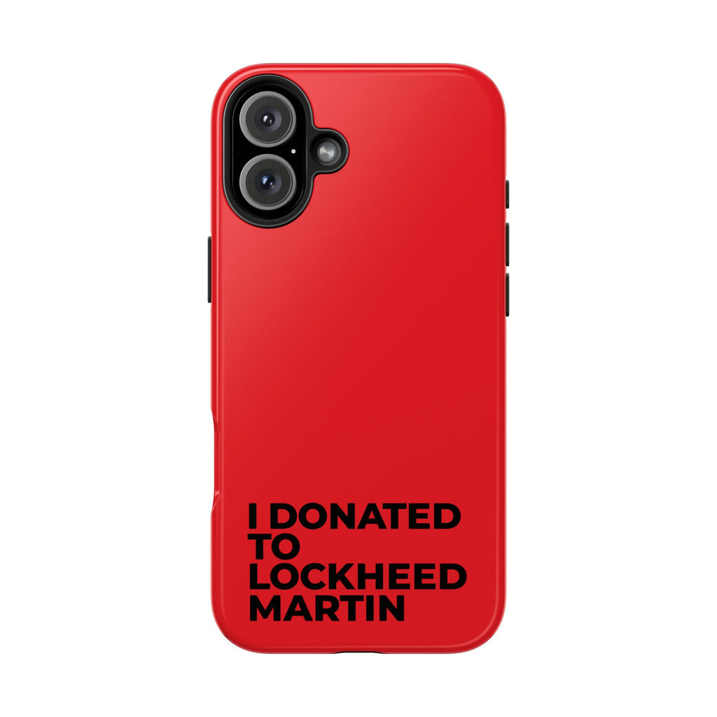 I Donated to Lockheed Martin on your phone
