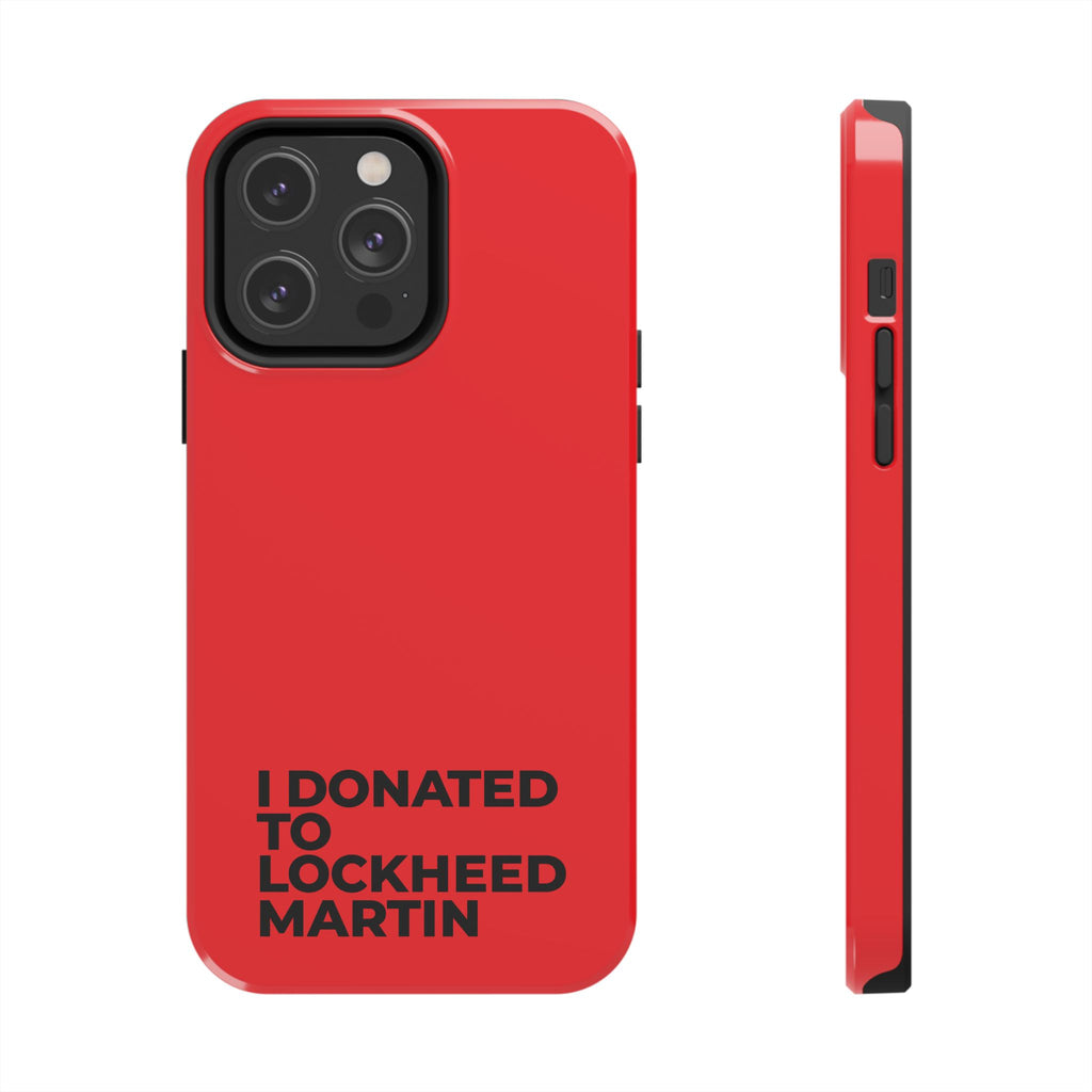 I Donated to Lockheed Martin on your phone