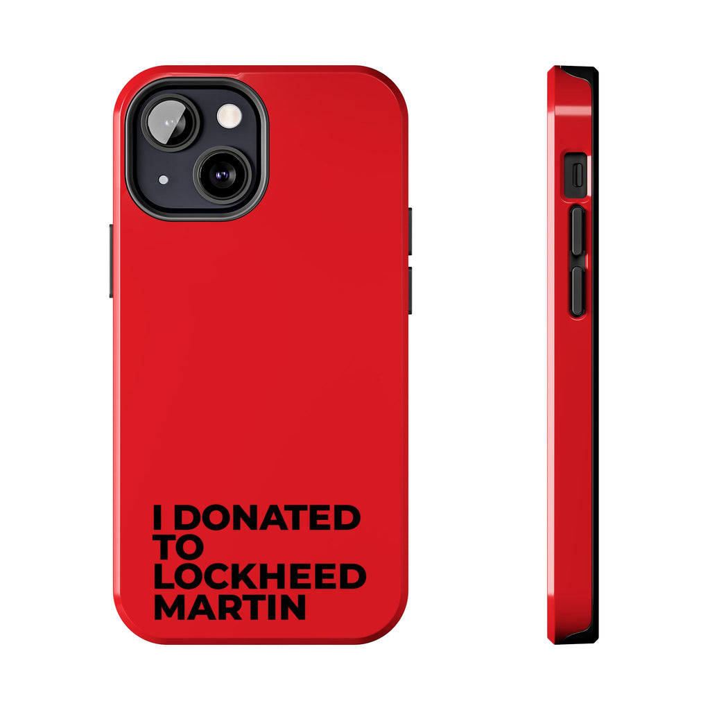 I Donated to Lockheed Martin on your phone